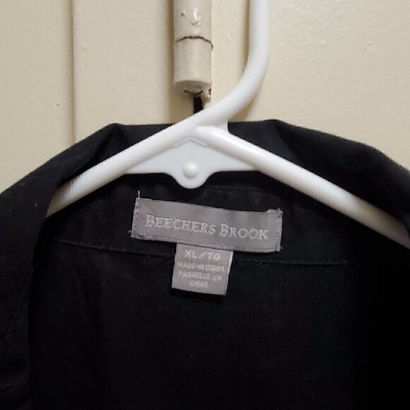 𝅺BEECHERS Brook Black Sleeveless Summer Casual Women's shirt. Size XLarge - Picture 4 of 5